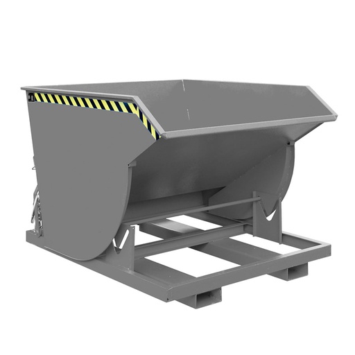 [049962] Contenedor metálico basculante estándar de 1,5 m³ - Dim.: 1760x1560x1270h mm - gris ral 7005