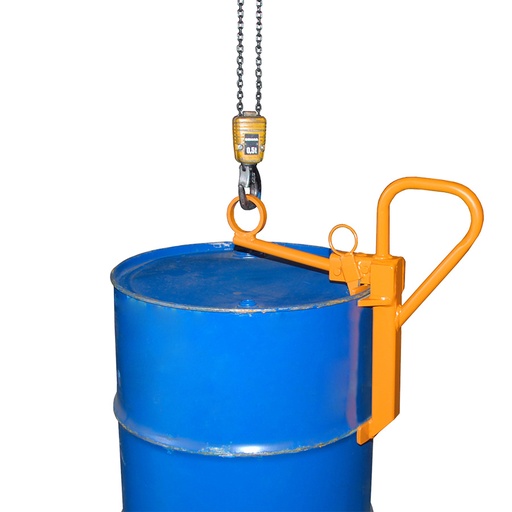 [049980] Pinza agarradora de tijera de bidones mediante grúa - Dim.: 1020x100x450h mm - Naranja ral 2000