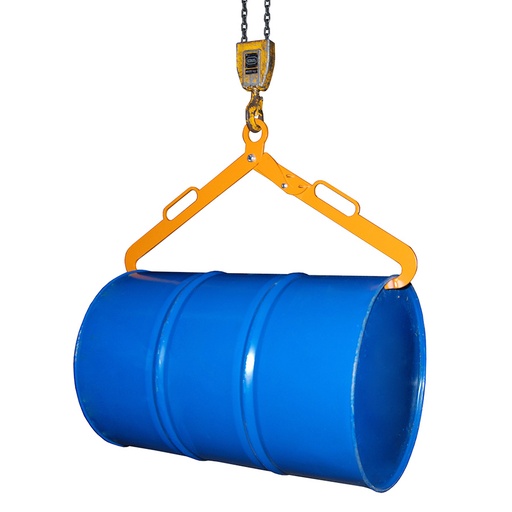 [049981] Pinza agarradora de tijera para bidones tumbados mediante grúa - Dim.: 1020x100x450h mm - Naranja ral 2000