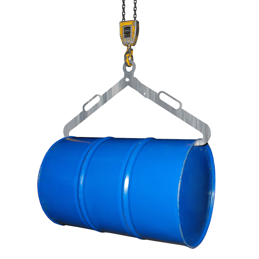 [049982] Pinza agarradora de tijera para bidones tumbados mediante grúa - Dim.: 1020x100x450h mm - Acero galvanizado