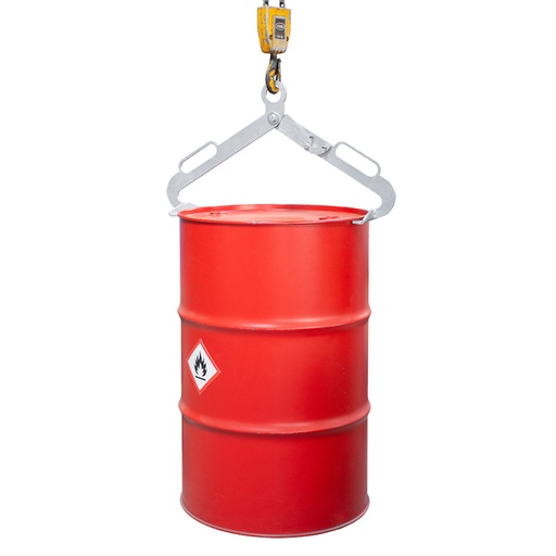 [049984] Pinza agarradora de tijera para bidones de pie mediante grúa - Dim.: 740x200x410h mm - Acero galvanizado