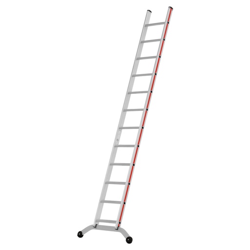 [049993] Escalera apoyable manual de un tramo para uso intensivo con 12 escalones - Dim.: 961x3220h mm - Aluminio