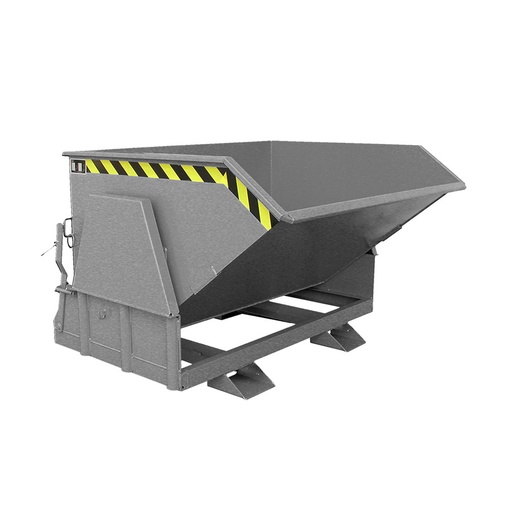[050045] Contenedor metálico basculante estándar de 1,2 m³ - Dim.: 1455x1650x1070h mm - gris ral 7005 