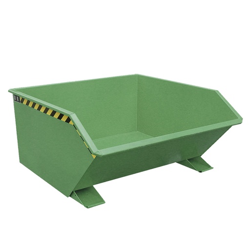 [050064] Contenedor metálico autobasculante de 0,75 m³ - Dim.: 1440x1280x680h mm - verde ral 6011