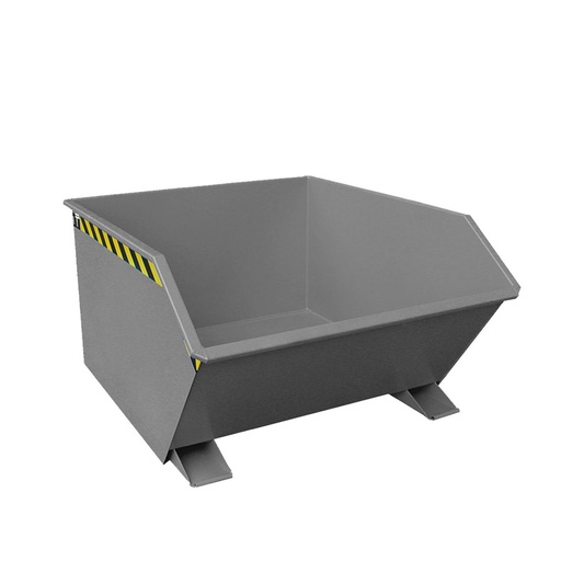 [050069] Contenedor metálico autobasculante de 1 m³ - Dim.: 1640x1280x780h mm - gris ral 7005