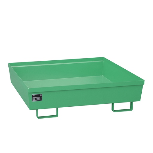 [050285] Cubeta colectora metálica de 246 litros de capacidad - Dim.: 1200x800x415h mm - Verde ral 6011