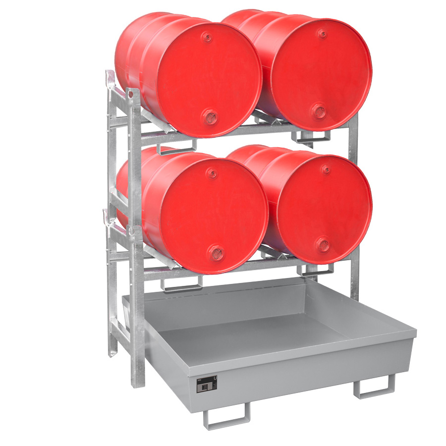 [050300] Estantería para el almacenamiento y trasvase de líquidos - 1350x1200x1650h mm - Galvanizado