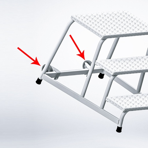 [050329] Juego de ruedas de goma con soportes de fijación para pedestal