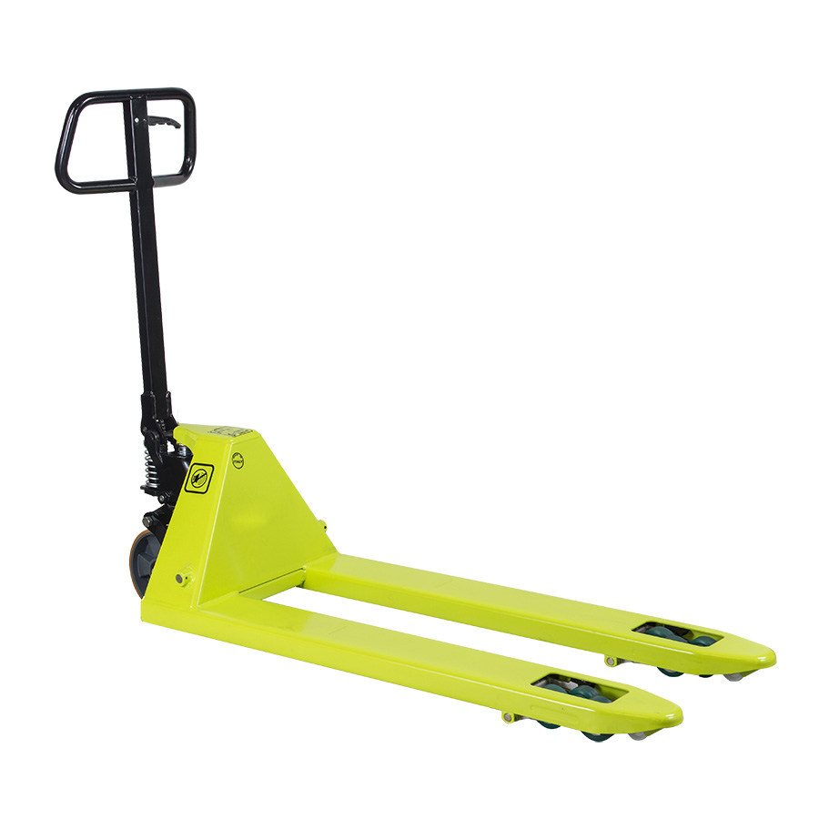 [050356] Transpaleta manual silenciosa - Dim. palas 800x525 mm - Carga 2000 kg - Verde Pantone 382C