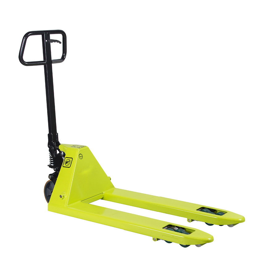 [050357] Transpaleta manual silenciosa - Dim. palas 1150x525 mm - Carga 2000 kg - Verde Pantone 382C