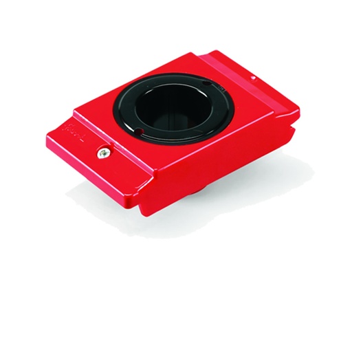 [050381] Pack de 5 soportes de plástico porta cono MORSE 5 - Dim.: 82x138x50h mm - Rojo