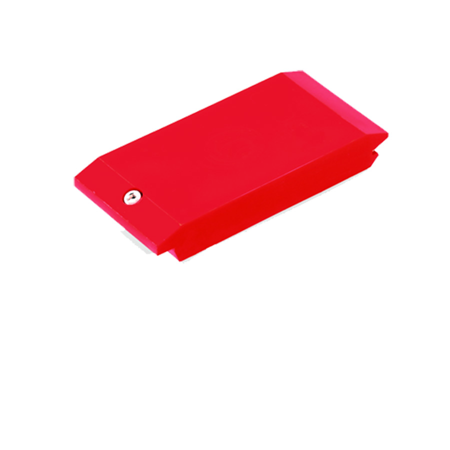 [050382] Soporte de plástico para apoyo de herramienta de control numérico liso, para taladrar a medida - Dim.: 58x138x40h mm - Rojo