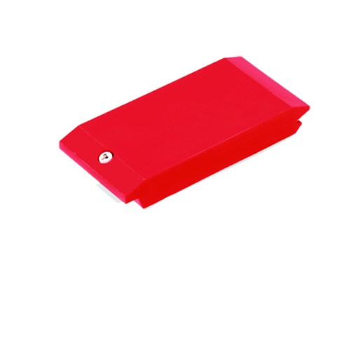 [050383] Soporte de plástico para apoyo de herramienta de control numérico liso, para taladrar a medida - Dim.: 65x138x40h mm - Rojo