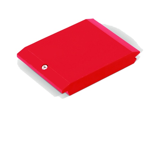 [050385] Soporte de plástico para apoyo de herramienta de control numérico liso, para taladrar a medida - Dim.: 105x138x40h mm - Rojo