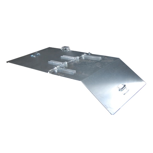 [050460] Tapa abatible articulada para contenedor de 0,27 m³ - acero galvanizado