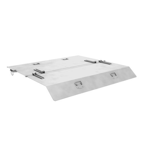 [050463] Tapa abatible articulada para contenedor de 0,46 m³ - acero galvanizado