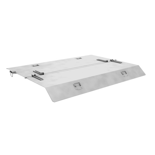 [050466] Tapa abatible articulada para contenedor de 0,61 m³ - acero galvanizado