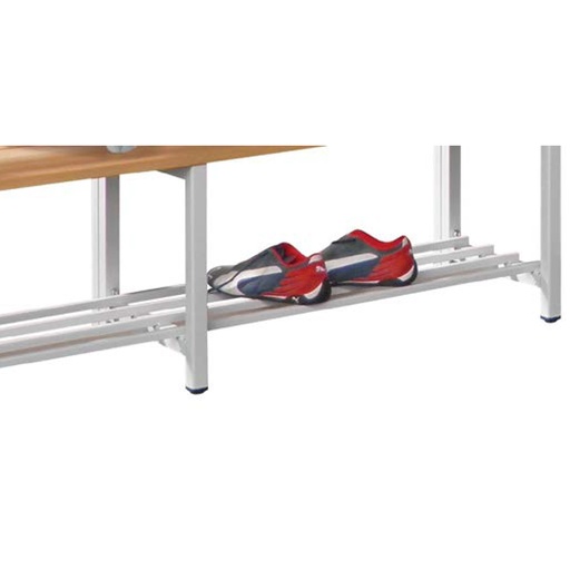 [050480] Bandeja inferior metálica para banqueta de vestuario - Dim.: 2000x370 mm - Gris ral 7035