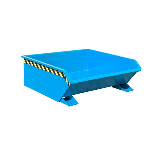 [050498] Contenedor metálico autobasculante superbajo de 0,46 m³ - Dim.: 1385x1280x450h mm - azul ral 5012