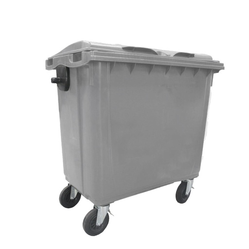 [050519] Contenedor plástico para la recogida de residuos de 770 lts de volumen - Dim.: 1370x815x1305h mm - Gris claro