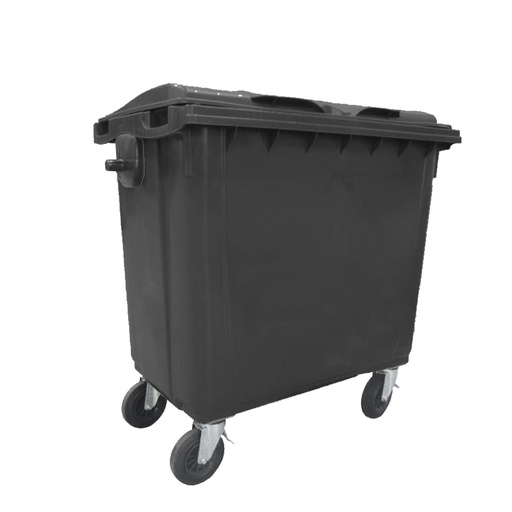 [050520] Contenedor plástico para la recogida de residuos de 770 lts de volumen - Dim.: 1370x815x1305h mm - Gris oscuro