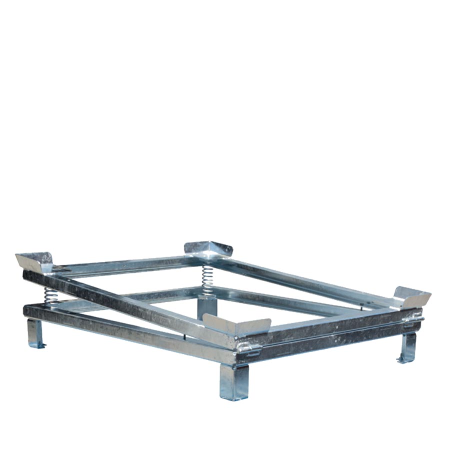 [050529] Soporte metálico inclinable para vaciado de IBC y KTC - Dim.: 1280x1080x275h mm - Galvanizado