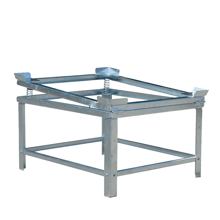 [050530] Soporte metálico inclinable con elevador para vaciado de IBC y KTC - Dim.: 1280x1080x755h mm - Galvanizado