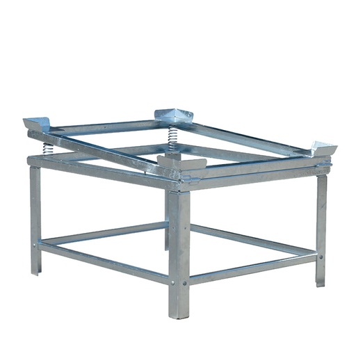 [050530] Soporte metálico inclinable con elevador para vaciado de IBC y KTC - Dim.: 1280x1080x755h mm - Galvanizado