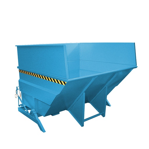 [050568] Contenedor metálico basculante 5 m³ (sin tapa) - Dim.:  2310x2280x1740h mm - Azul ral 5012