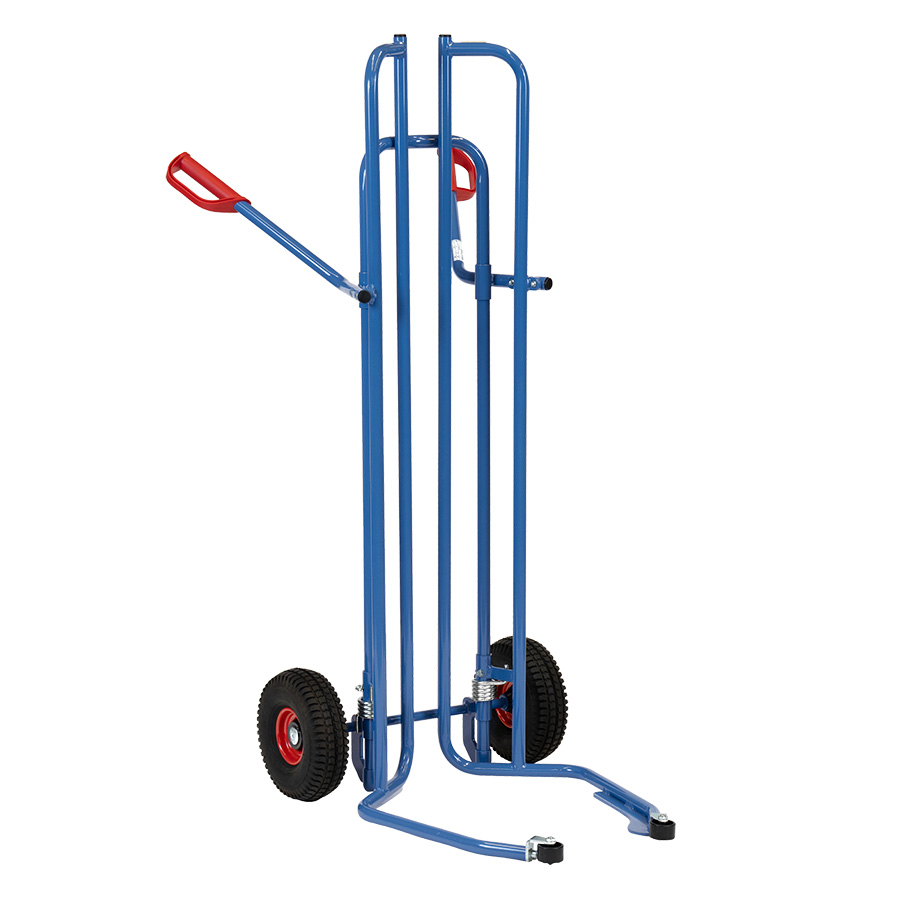 [050666] Carretilla de mano para ruedas y neumáticos de Ø450 a Ø750 mm - Ruedas neumáticas - Azul ral 5007