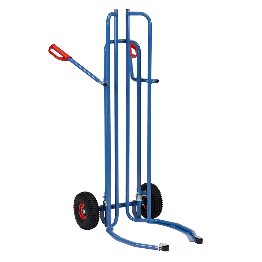 [050670] Carretilla de mano para ruedas y neumáticos de Ø450 a Ø860 mm - Ruedas neumáticas - Azul ral 5007