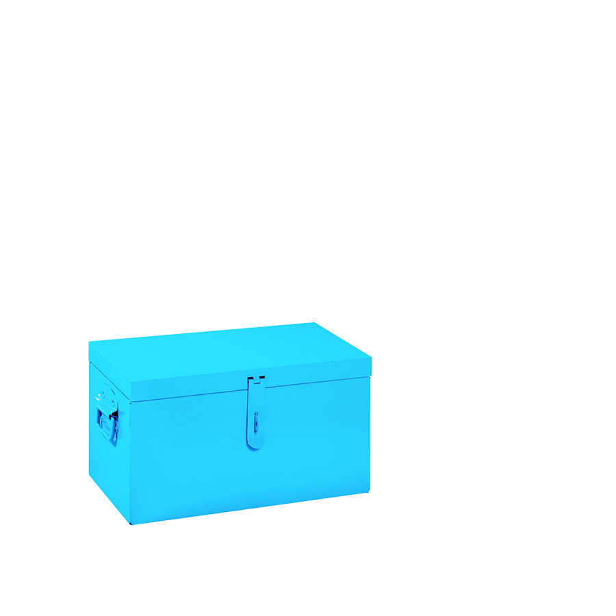 [050671] Arcón metálico con tapa superior abatible de 45 lts. - Dim.: 580x270x310h mm - Azul ral 5015