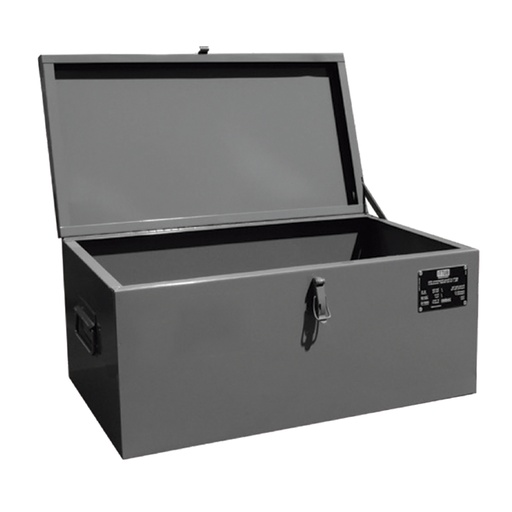 [050680] Arcón metálico con tapa superior abatible de 60 lts. - Dim.: 650x360x300h mm - Gris ral 7011