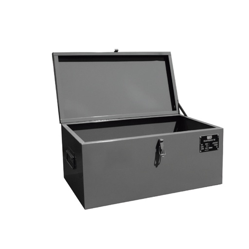 [050681] Arcón metálico con tapa superior abatible de 100 lts. - Dim.: 750x410x350h mm - Gris ral 7011