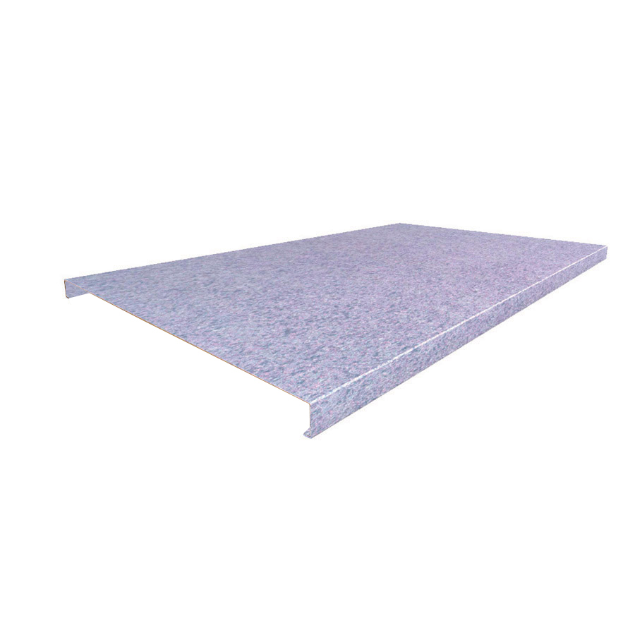 [050707] Recubrimiento de acero galvanizado de 2 mm de grosor para encimera de madera - Dim.: 2004x1000x25h mm