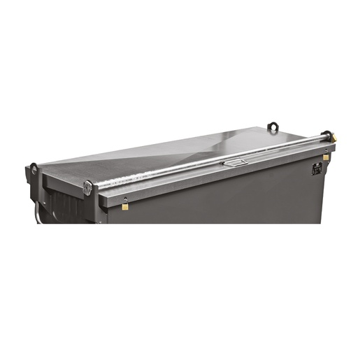 [050734] Barra de cierre de seguridad para baúl metálico para exterior - Dim.: 1000 mm - Gris ral 7011