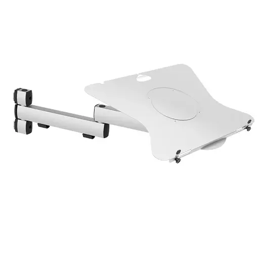 [050809] Brazo metálico articulado con bandeja para ordenador portátil - Dim. brazo: 230-175 mm - Aluminio
