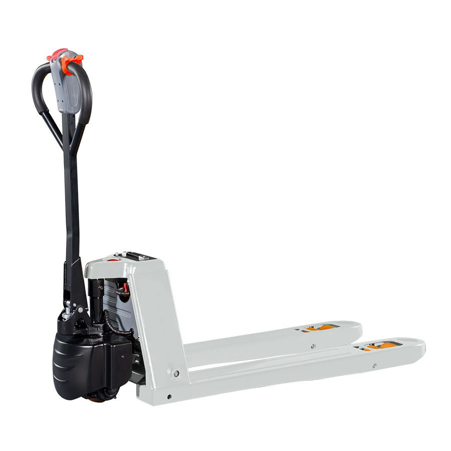 [050767] Transpaleta eléctrica de 2000 kg de carga con una batería de litio y cargador - Dim. palas: 1150x560 mm - Gris

