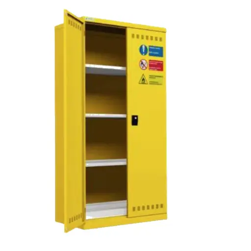 [045358] Armario metálico industrial para líquidos - Dim.: 1026x555x2000h mm - Amarillo ral 1021