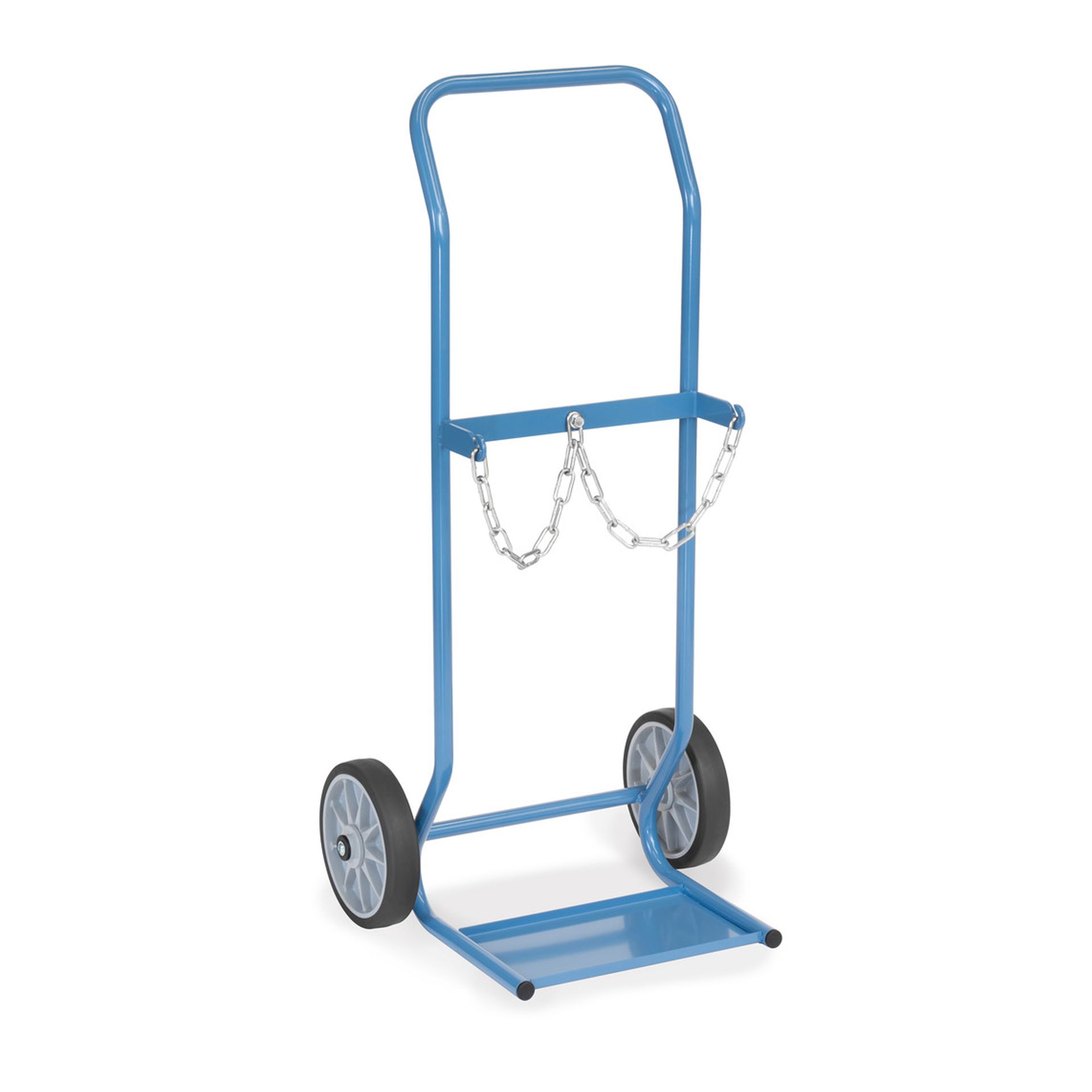 [039001] Carretilla de mano para botellas de gas - Capacidad 2 x 10 litros - Azul ral 5007