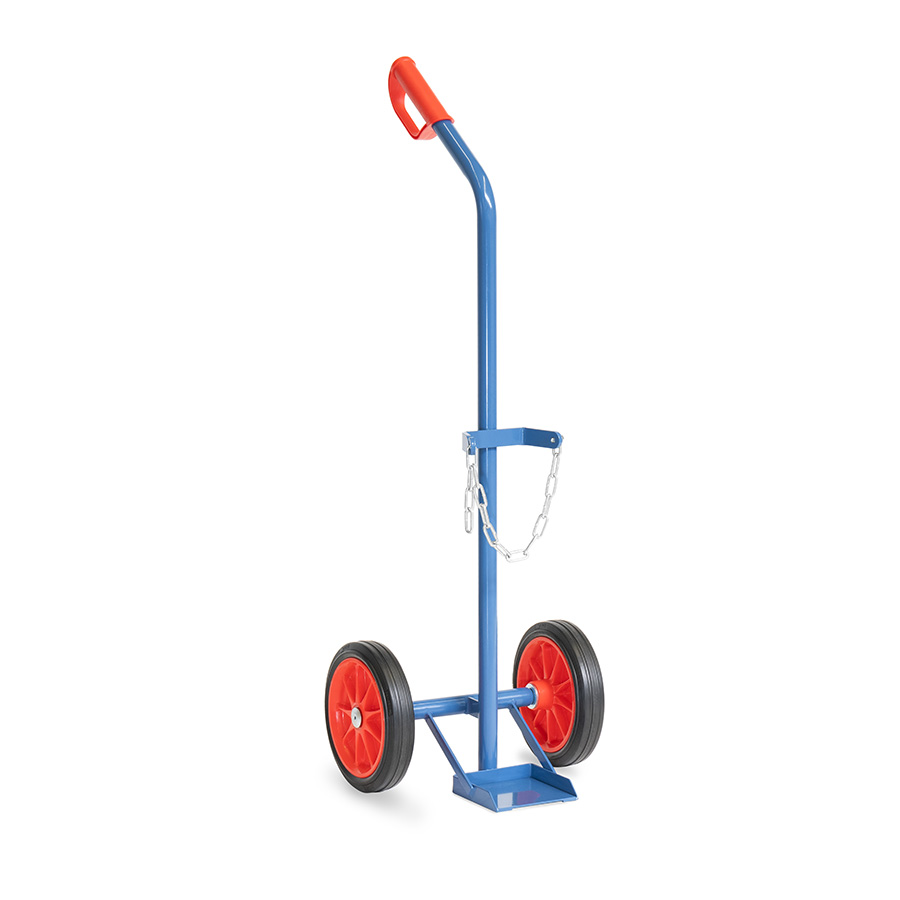[039008] Carretilla de mano para botella de gas - Capacidad 1 x 10 litros - Azul ral 5007