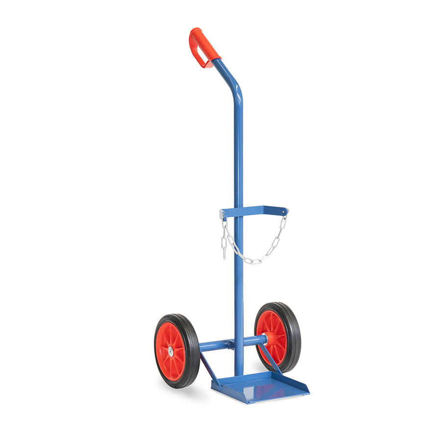 [039010] Carretilla de mano para botella de gas - Capacidad 1 x 20, 40 ó 50 litros - Azul ral 5007