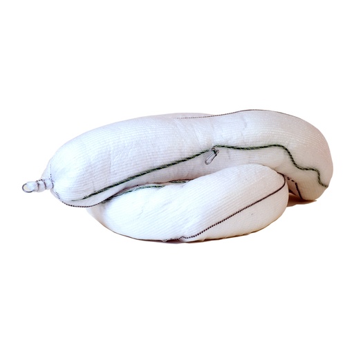 [047564] Pack de 4 barreras marinas absorbentes para aceites e hidrocarburos - Dim.: Ø200x3000 mm - Blanco