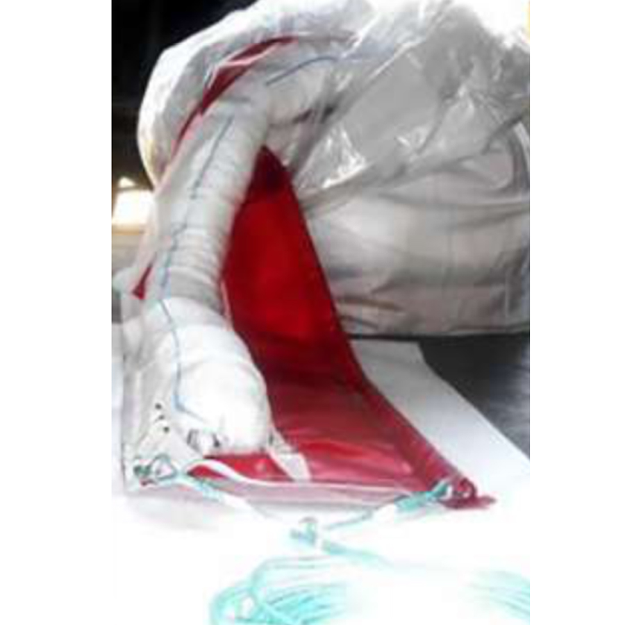 [047424] Pack de 2 barreras absorbentes con faldón para aceites e hidrocarburos - Dim.: Ø200x12500 mm - Blanco