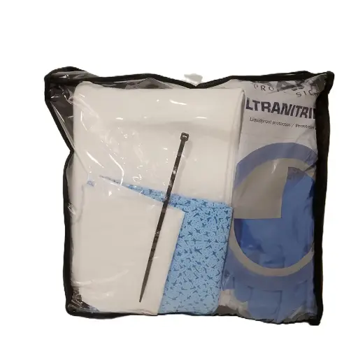 [048101] Kit de absorbentes para recogida de líquidos aceites e hidrocarburos - Cap.: 12 lts. - Blanco