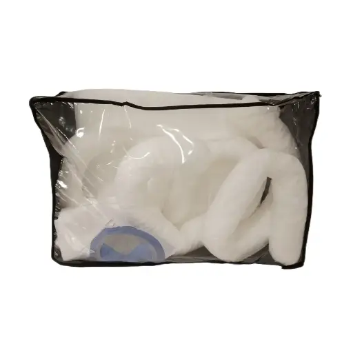 [048314] Kit de absorbentes para recogida de líquidos aceites e hidrocarburos - Cap.: 55 lts. - Blanco