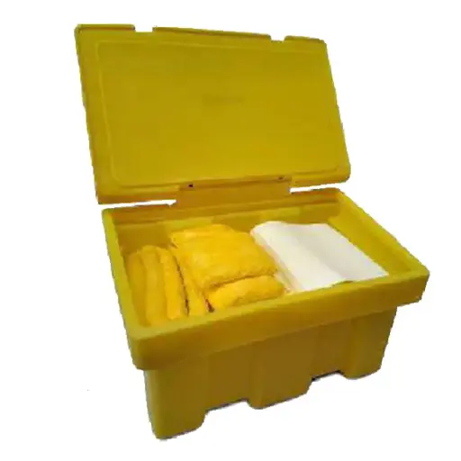 [048322] Kit de absorbentes para recogida de líquidos aceites e hidrocarburos - Cap.: 240 lts. - Blanco