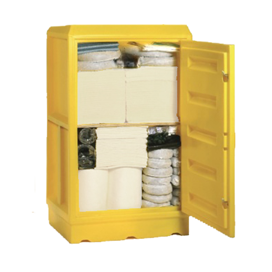 [048326] Kit de absorbentes para recogida de líquidos aceites e hidrocarburos - Cap.: 600 lts. - Blanco