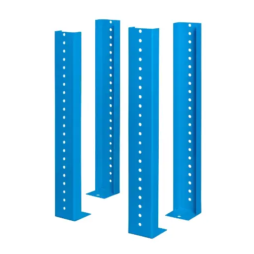 [048332] Juego de 4 extensiones telescópicas para banco de trabajo - Dim.: 566h mm - Azul ral 5015