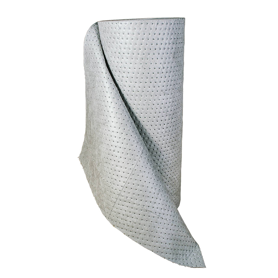 [039018] 1 rollo absorbente de líquidos universales de espesor doble - Dim.: 0,8x40 m - Gris oscuro